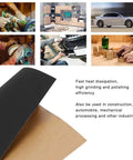 Top Tier 100 Piece Sandpaper Sheets For Woodworking Pros, black aluminum oxide sheets for efficient polishing and smoothing.