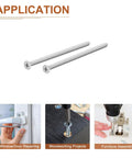 No Sweat Heavy-Duty Flat Head Wood Screws 304 Stainless Steel Self Tapping Size 10X4 Inch showcased for window repair and woodworking.