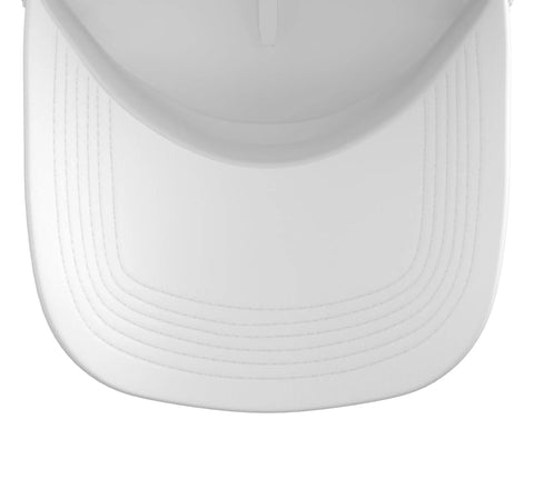 Cool White Trucker Hat For Machinists And CNC Guys With Vise Gauge Square And Edge Tool Design Adjustable Mesh Back Five Panel Cap