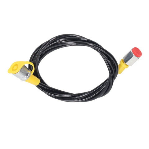 Heavy Duty Hydraulic Pressure Test Hose 2m 6ft 630Bar With PU Sheath Pro Grade Flexible Hose M16x2 Fittings And BSP One Quarter Inch Connector