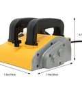 Heavy Hitter Electric Wall Planer 1200W 2800RPM with adjustable depth, yellow and silver design, compact size for easy handling.