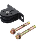 Heavy Duty Fixed Pulley Lifting Sheave With Double Bearing For Silent Wire Rope Lift Up To 600 Pound Load Capacity, bolts included