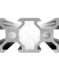 Front view of a V-slot 2040 aluminum extrusion profile, part of a 4 Pack 2040 Aluminum Profile Extrusion V Slot Linear Rail Guide Frame 400mm Anodized Black For 3D Printer Laser Engraving Machine And CNC DIY Projects Built Tough And Precision Ready
