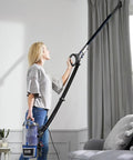 Person using Five Pack 1.25 Inch Vacuum Extension Wands With 1.38 Inch To 1.25 Inch Hose Adapter For 32mm And 35mm Vacuum Cleaners