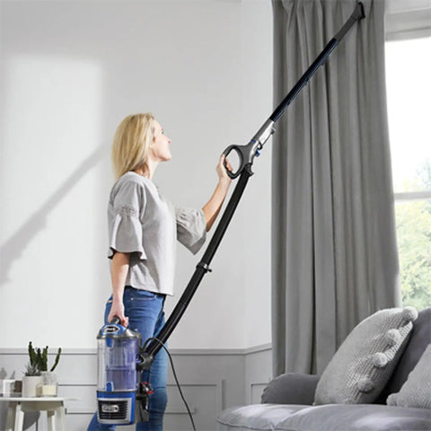 Person using Five Pack 1.25 Inch Vacuum Extension Wands With 1.38 Inch To 1.25 Inch Hose Adapter For 32mm And 35mm Vacuum Cleaners