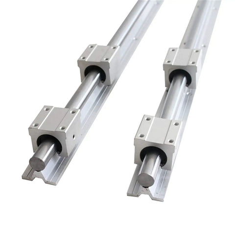 Top Notch Sbr16 Linear Guide Rail 16mm Fully Supported 650Mm With Sbr16uu Bearing Blocks for CNC projects.