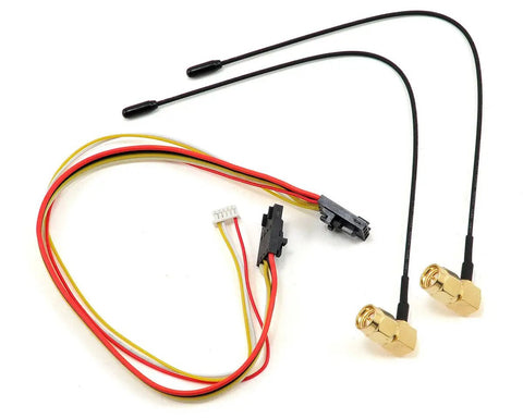 Rad Eight Channel Diversity Receiver For EzUHF RC Systems With PPM Up To Twelve Channels Eight PWM Outputs components and cables