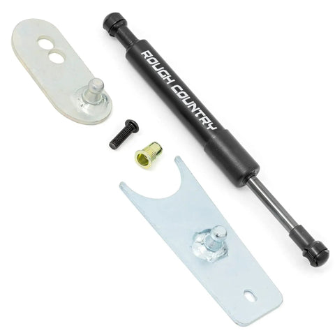 Hydraulic Tailgate Assist For Chevy Silverado And GMC Sierra 1500 2500HD 3500HD 2007 To 2018, shown with mounting hardware.