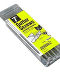 Packaging of Go-To 7 Inch White Screw and Ferrule Set, 10 Pack With Screws and Ferrules for Gutters or Siding, Durable Aluminum Construction