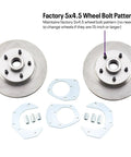 Ford Mustang 1964 1969 Economy Disc Brake Conversion Kit With 11 Inch Rotors Loaded Calipers For V8 Drum Spindles Includes Hardware