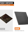 Comparison of rusty and non-rusty 2x2 in mild steel welding coupons from 20 Pack 2x2 Inch Welding Coupons One Eighth Inch Mild Steel Practice Plates Starter Kit For MIG TIG Stick Arc Welding Beginners DIY Metal Projects Great For Home Workshop Projects And Practice Welds