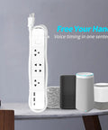 No Fuss Next Gen Smart Power Strip Featuring Lightning Fast Usb C Ports And Ble App Sync Plus Hassle Free Voice Command