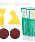 All In One Drywall Repair Kit For Holes And Cracks With Mending Agent Scraper Sandpaper And Nozzle Extender components