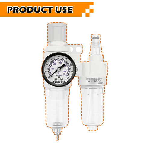 Air Pressure Gauge For Air Compressor With One And A Half Inch Dial Center Back Mount One Eighth Inch NPT Zero To One Hundred Sixty PSI Two Pack Durable Black Steel Case Brass Internals Ideal For Air Filter Systems And Home Workshop Use