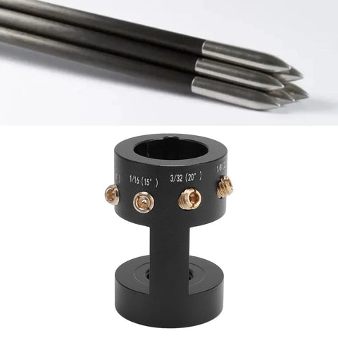 Aluminum Tungsten Electrode Sharpener Grinder With Multi Angle Settings Delivers Precise Tungsten Tips For Stable Welds showing mandrel