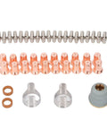 Heavy Duty Plasma Cutting Torch Electrode Tip Kit Made For Fast Changeouts And Top Tier Cutting Results includes tips and electrodes.
