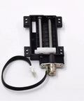 Precision Linear Actuator With Planetary Gear Stepper Motor 6mm Screw 30mm Stroke 2 Phase 4 Wire mounted on black frame.