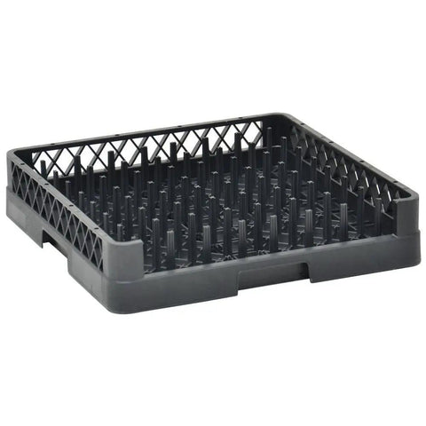 Heavy Duty Commercial Dishwasher Rack For Trays And Plates with robust spikes, solid plastic design for efficient washing.