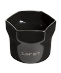 Heavy Duty 3-3/4 Inch 6-Point Wheel Bearing Locknut for 1/2 Inch Drive, CR-MO Alloy Steel Socket