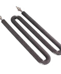 Heavy Duty Electric Finned Tubular Heater And Air Oven Heating Element With M12 Thread 220V 1Kw Up To 2500W in black stainless steel design.