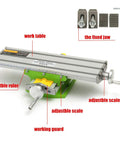 Precision Milling Table For Small Workshops Handy Drill Vise Fixture Workbench 330 X 95mm with adjustable scales and handwheel