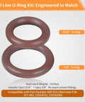 Image of 24 Pack FKM Fuel Line O Ring Kit For Quick Connect Fittings 5/16 Inch And 3/8 Inch Replaces 217 452 22514722 22516256