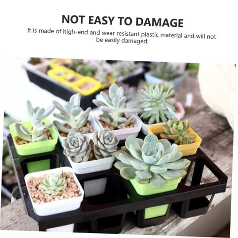 Five Pack Nursery Pot Brackets For Growing Trays Plant Holders For Flowers And Vegetables In Greenhouse And Garden Use Heat Mat Safe Plastic Rack For Easy Transport And Stable Seedling Start
