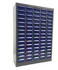Heavy Duty Parts Cabinet With 75 Drawers Tool Storage Organizer For Bolts And Nuts, Hardware Bins With Dividers And Label Tabs, Sturdy Steel Construction