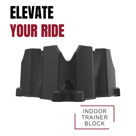 Front Wheel Riser Block For Indoor Bike Trainers With Three Height Levels To Level Your Front Wheel on Wahoo Kickr Zwift Hub