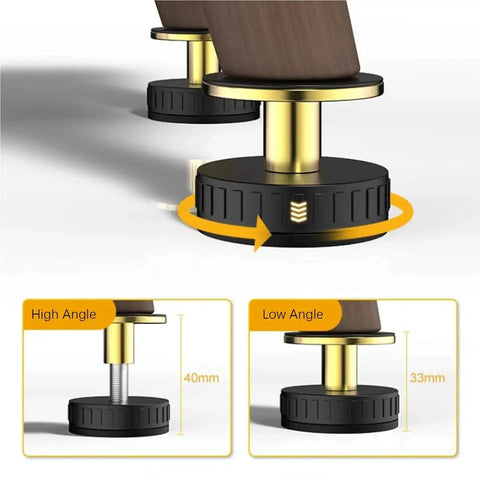 Adjustable Furniture Feet Set 12 Pieces For Leveling And Anti Shake On Beds And Heavy Furniture with telescopic posts shown