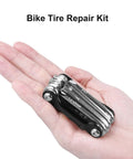 All In One Carbon Steel Bike Multi Tool For Road And Mountain Bikes With 12 Precision Tools Including Chain Breaker Tire Repair Kit