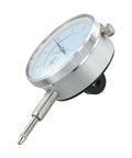 Magnetic Base Stand With Fine Adjustment For Dial Indicator, Built Tough With 60Kg Holding Power, V Groove For Cylindrical Surfaces, 0 To 10mm Gauge Range, Metal Inspection Tool For Precise Measurements, dial indicator close-up