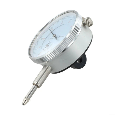 Magnetic Base Stand With Fine Adjustment For Dial Indicator, Built Tough With 60Kg Holding Power, V Groove For Cylindrical Surfaces, 0 To 10mm Gauge Range, Metal Inspection Tool For Precise Measurements, dial indicator close-up
