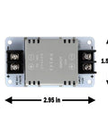 Top view of Solid 50W Buck Converter Power Module 12V 24V To 5V 10A DC To DC Step Down Regulator With Aluminum Case For Cars And Vehicle Electronics