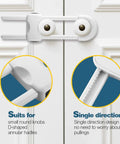 6PCS Baby Cabinet Locks With Adjustable U Shaped Design For Drawers Cabinets Gates And Furniture Doors Multifunctional Kid Safety Locks With Secure Lock Buttons To Keep Curious Kids Out