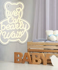 Bear Shaped Neon LED Sign For Wall Decor Lights Up Your Party Vibe With Warm White Glow Reusable Neon Sign on wall display