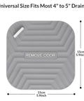Snag This Three Pack Durable Silicone Shower Drain Cover And Tub Stopper To Cut The Funky Smell And Keep Those Pesky Critters Off Any Bathroom Or Kitchen Floor, silicone drain cover 5.9 inch size.