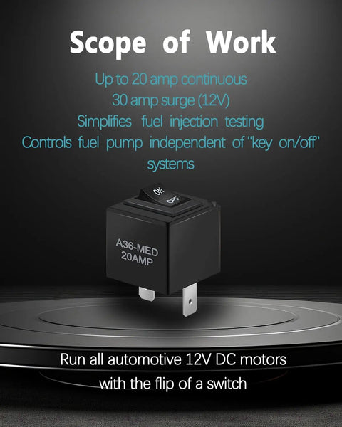 Plug And Play 9038 Relay Bypass Switch Kit Replace 9036 9037 for pumps and motors. Handles 20A continuous, 30A surge.