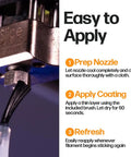 Nozzle Protector Plastic Repellent For 3D Printers Water Based PTFE Nanosuspension application instructions with nozzle close-up
