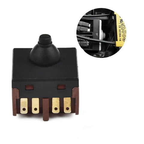Push Button Switch For Angle Grinder And 4 Inch Polisher Replacement Power Tool Part Heavy Duty One Color Accessory Easy Install