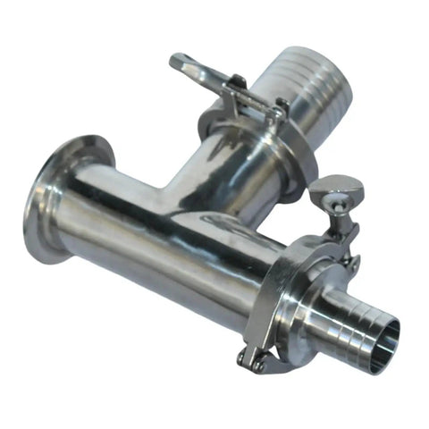 Three Way Check Valve Assembly Inlet And Outlet Shut Off For Liquid Filling Machine Boss Level Industrial Grade Durable Valve Kit With Easy Install And Reliable Flow Control For Food Beverage Cosmetic Or Chemical Lines, stainless steel