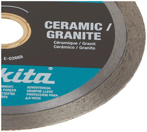 Four And A Half Inch Diamond Blade With Continuous Rim For General Purpose Tile Granite Ceramic Porcelain And Stone Cutting Ideal