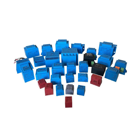 Epoxy Encapsulated Vacuum Transformer For PCB Mounting With Safety Isolation, 5VA, 110-380V Primary And 6V 7.5V 9V 12V 15V 18V Or 24V Secondary Options, 230V 12V Compatible, assorted PCB units