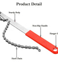 Chain whip from All In One Bike Cassette Tool Set Pro Grade With Chain Whip And Freewheel Lockring Removal For Quick Gear Service And Sprocket