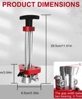 Adjustable 0 To 100 Degrees Sheet Metal Bender Roller dimensions and ergonomic design detail, 7-130 mm bends, ideal for roofing.