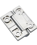Front view of zinc alloy damping torque hinge for industrial doors, 1 piece.