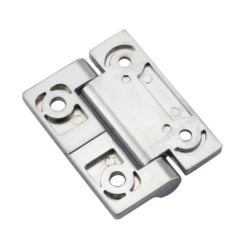 Front view of zinc alloy damping torque hinge for industrial doors, 1 piece.
