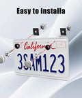 Lock Your Plates Down Super Tight With This Hella Durable Anti Theft License Plate Screws Kit Featuring Rustproof Stainless Steel Bolts for mounting CA license plate with bolts and washers.