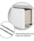 Stainless Steel Cabinet Drawer Slide Rail Kit in use on a drawer, includes 2 side mount ball bearing rails for smooth silent operation.