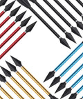 12 Piece Aluminum Crossbow Bolts With Removable Broadheads For Outdoor Shooting And Training Durable Archery Arrows, assorted colors